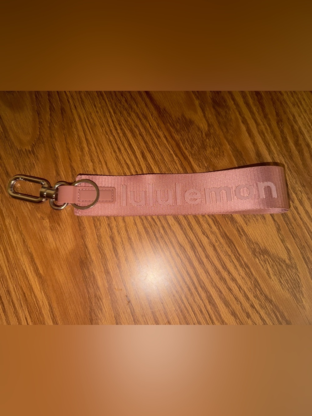 lululemon athletica Dusty Pink Logo Key Fob Strap
